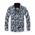 Slim Fit Brighly Floral Patter Men Shirt